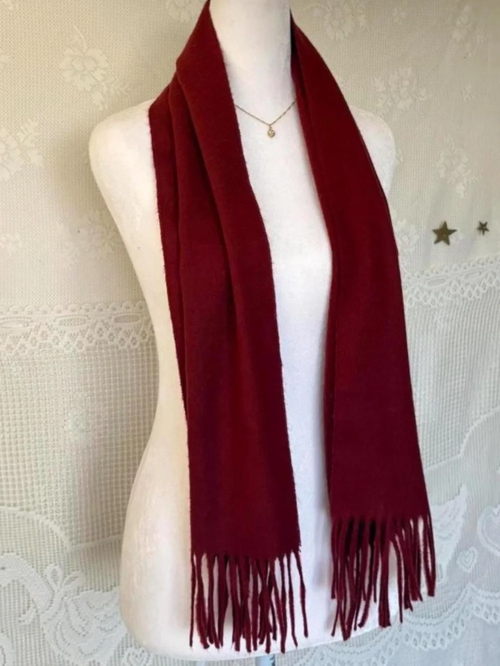 Dior Burgundy Scarf